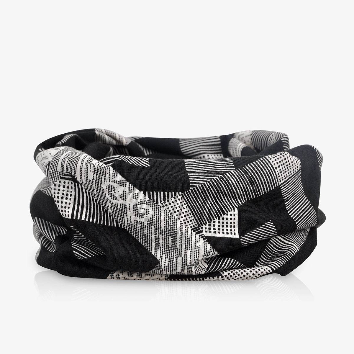 Hooded Cap And Bib Dual-use Men And Women Geometric Baotou Piled Hats - Mubimart