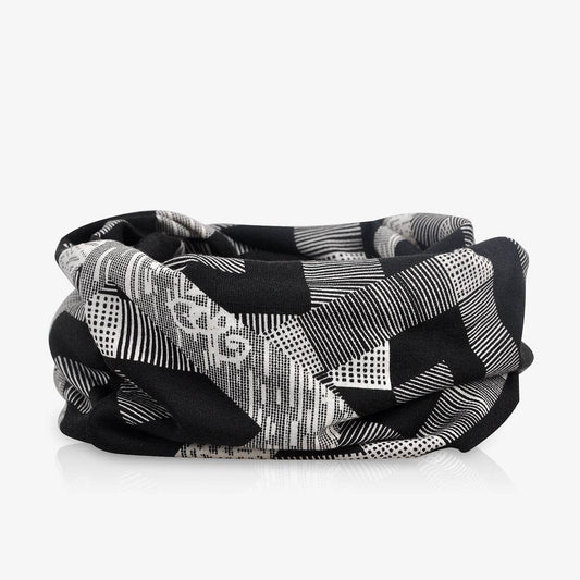 Hooded Cap And Bib Dual-use Men And Women Geometric Baotou Piled Hats - Mubimart