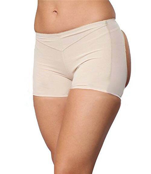 Sexy Exposed Butt Body Shaper Hip-lifting Boxer Briefs - Mubimart