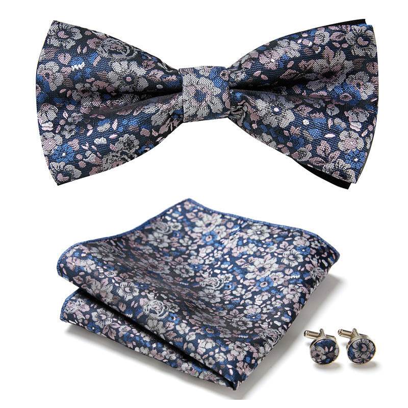 Three Piece Set Of Stylish Bow Ties - Mubimart