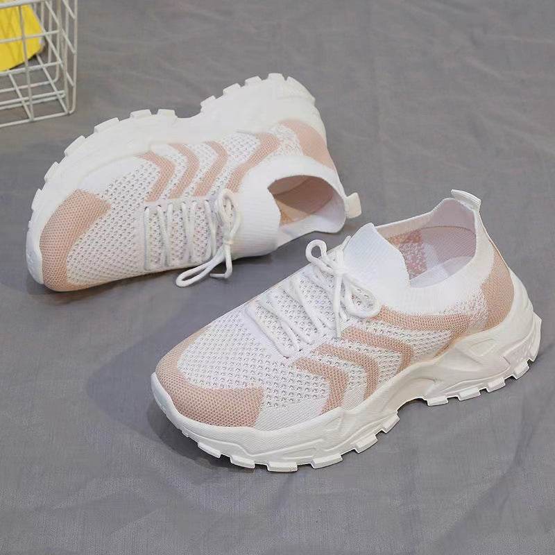 Fashion Women Fly-kit Mesh Sneaker - Mubimart