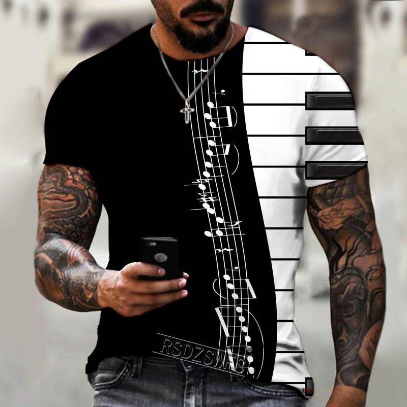 Mens Fashion Casual Mesh Collarless Short Sleeve T-shirt - Mubimart