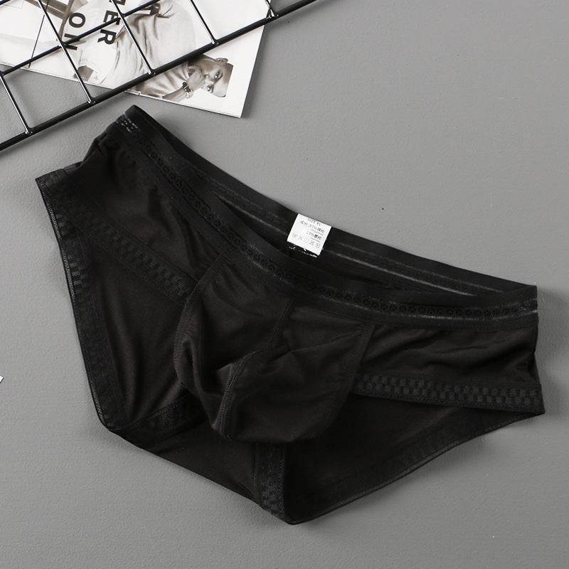 Summer New Translucent Ice Silk Underwear Men Sexy - Mubimart
