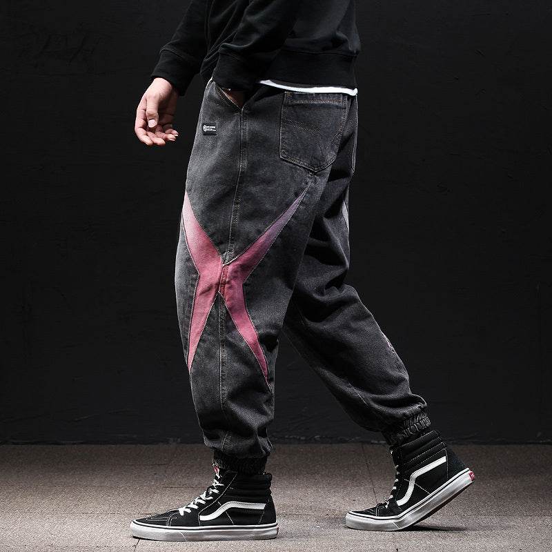 Fallwinter Tooling Jeans Mens Loose Harem - Mubimart
