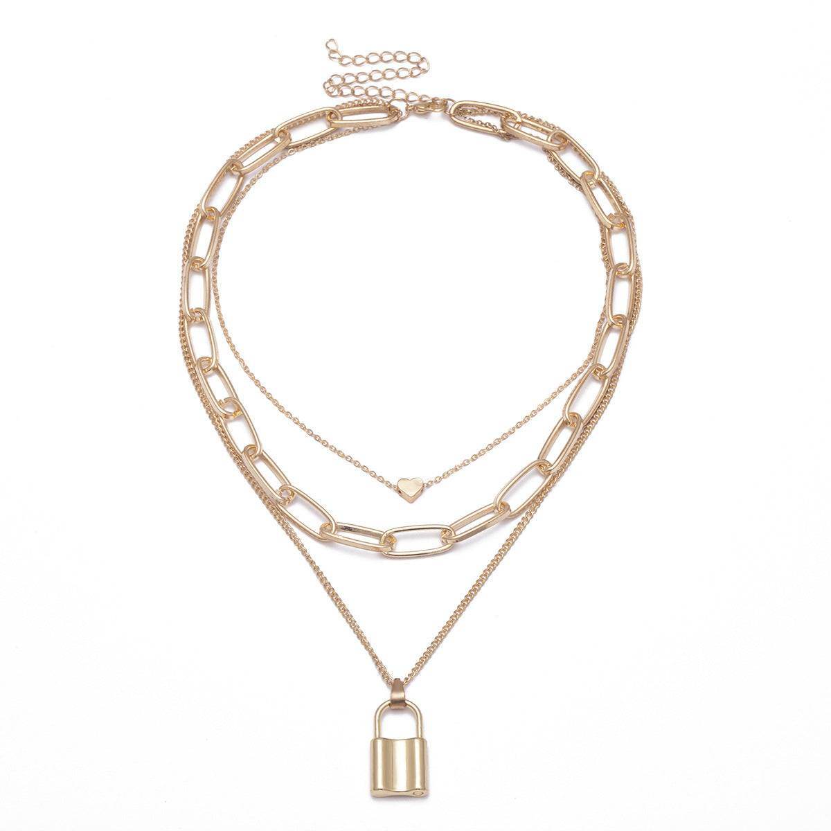 Simple And Exaggerated Thick Chain Necklace Women - Mubimart