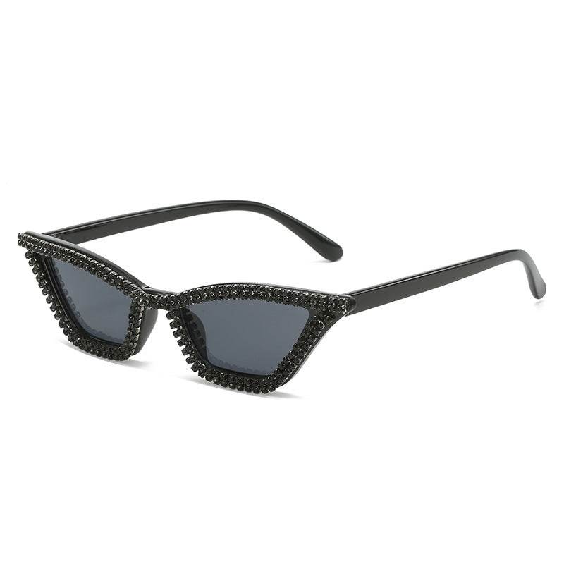 Classic Cat Eye Diamond Sunglasses Handmade Diamond - Mubimart