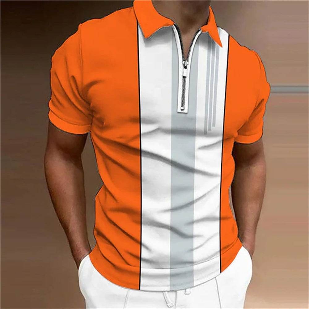Men's 3D Printed Polo Shirt - Mubimart