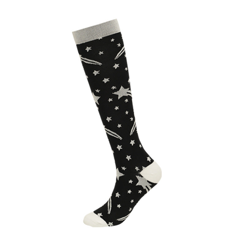 Fashion Calf Length Compression Socks - Mubimart -  