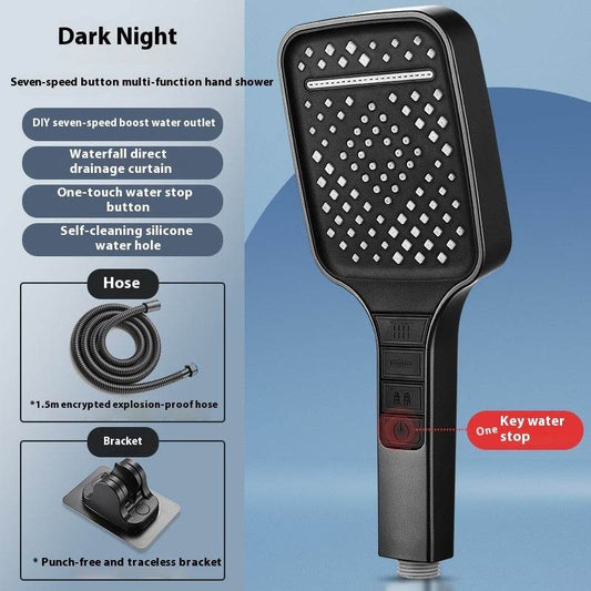 Handheld Rain Supercharged Shower Head - Mubimart