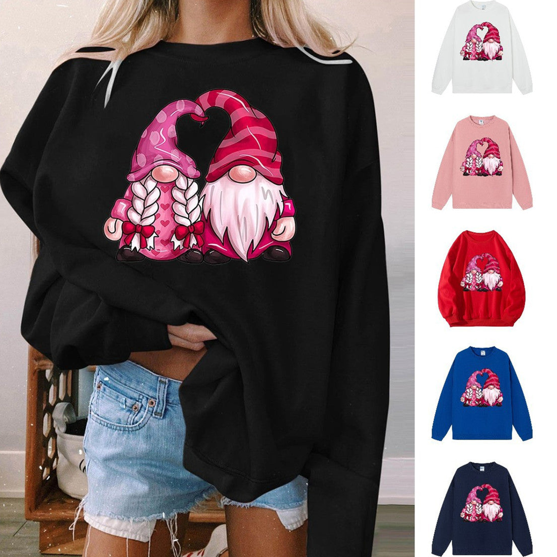 Casual Plus Size Crew Neck Pullover Sweatshirt Top - Mubimart - Sweatshirt 