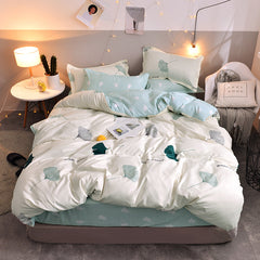 cotton bed set - Mubimart - Bedding Set 