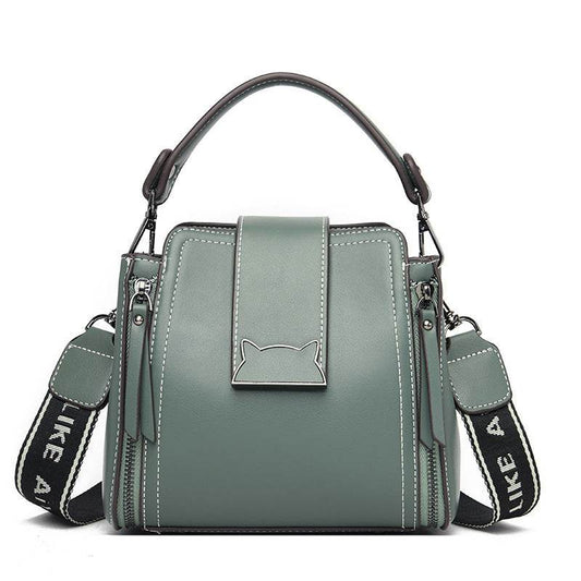 Double Shoulder Strap Diagonal Shoulder Bag Women - Mubimart