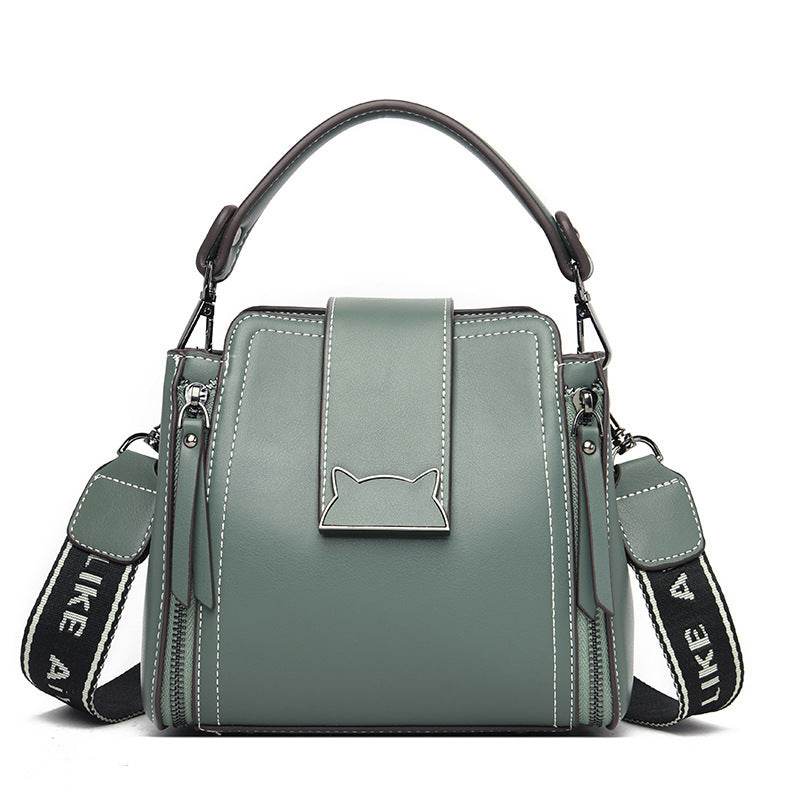 Double Shoulder Strap Diagonal Shoulder Bag Women - Mubimart