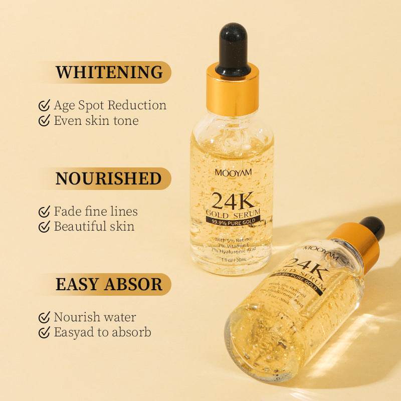 24K Gold Foil30mL Vitamin E Retinol Anti-wrinkle The Lifting Face Serum - Mubimart