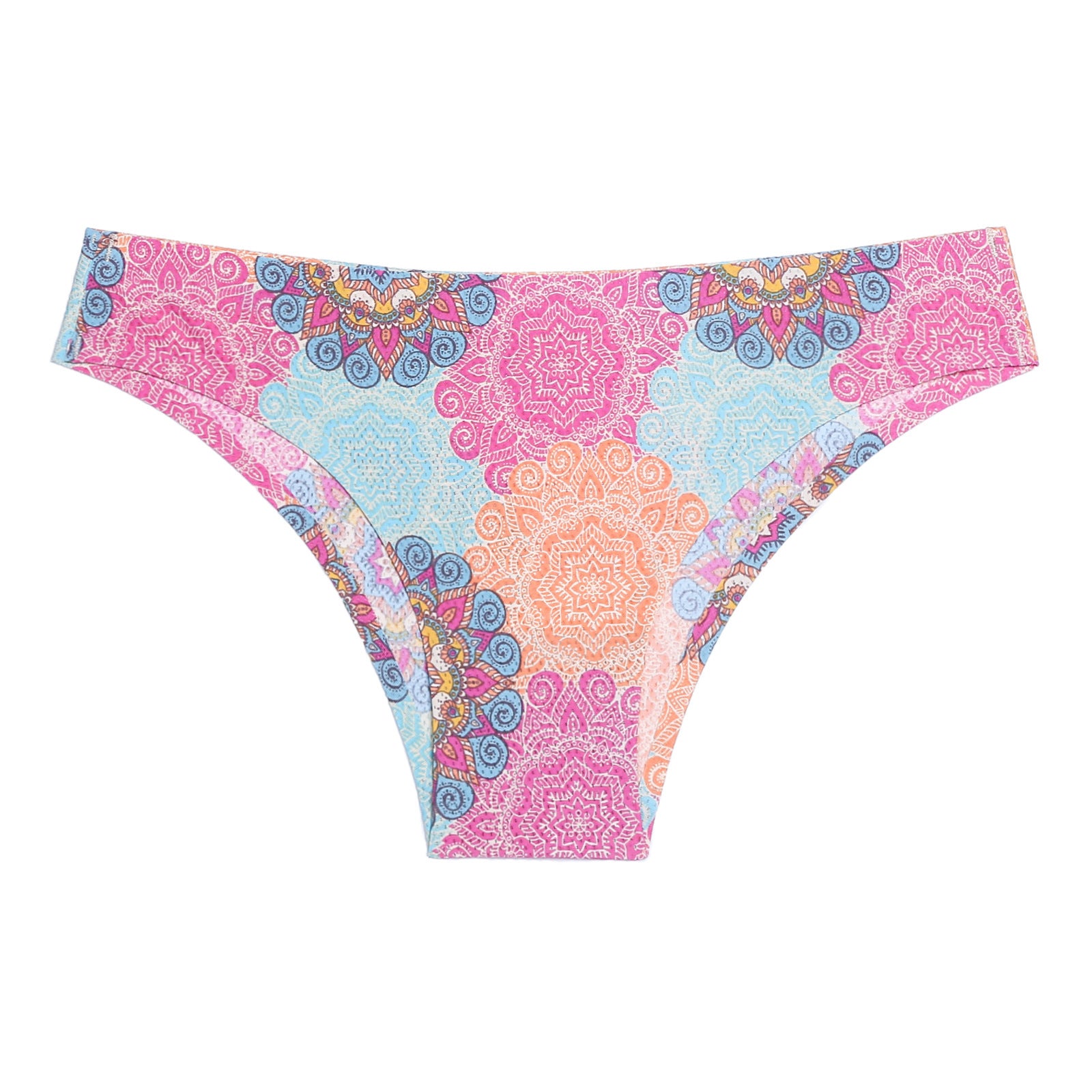 Breathable Printed Seamless Floral Briefs For Women - Mubimart -  