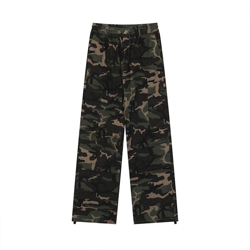Camouflage Cargo Pants Adjustable Leg Shaping Outdoor - Mubimart