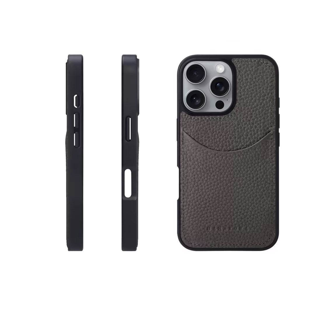 Leather Card Holder Business Phone Case Card Holder - Mubimart