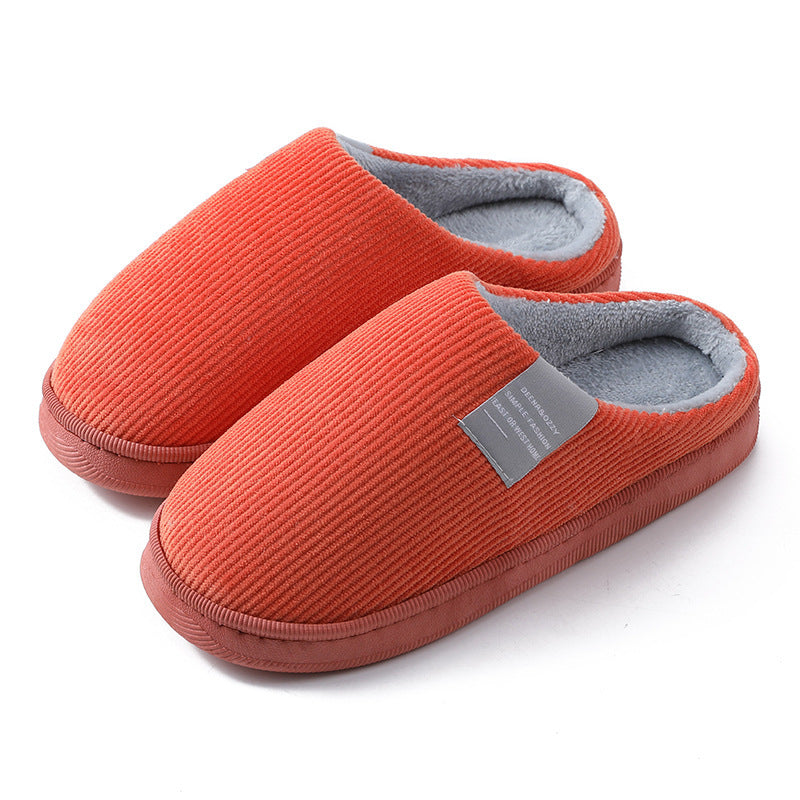 Corduroy Slippers For Women Home Shoes Men Women Couple - Mubimart -  