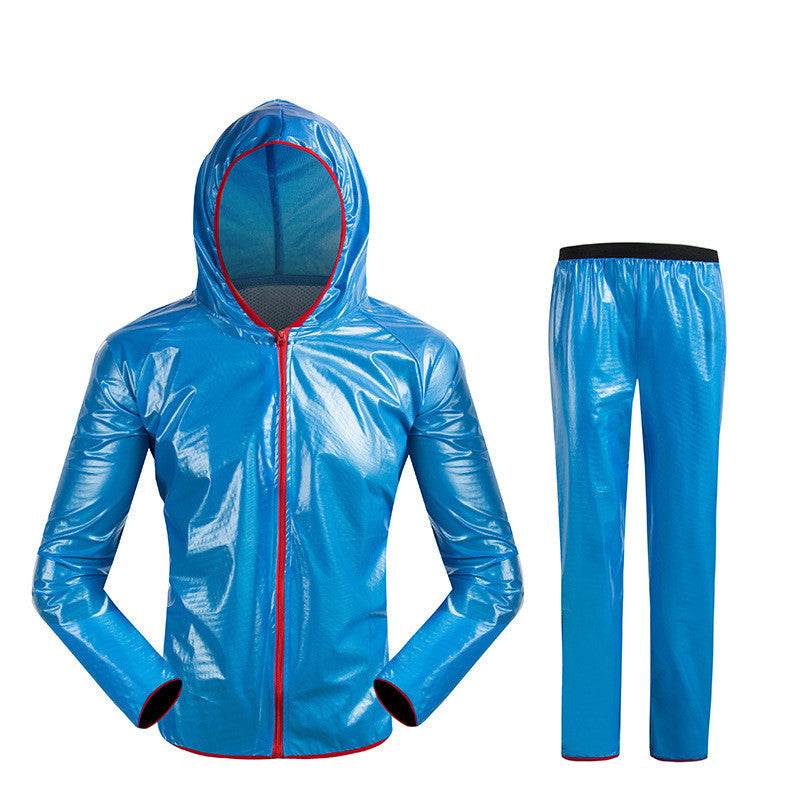 Split Raincoat Rain Gear Waterproof Riding Reflective Adult Raincoat Suit - Mubimart