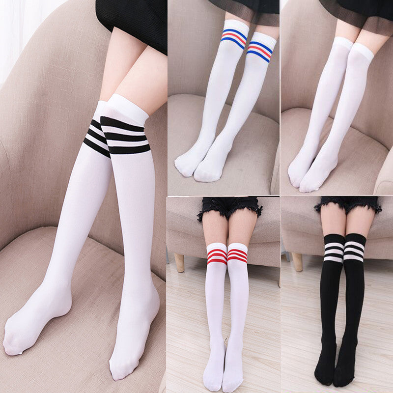 Student Socks Girls Over The Knee Socks Stockings - Mubimart -  