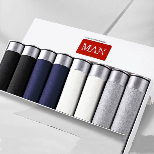 Men's Ice Silk Boxer Crotch Boxer Briefs Underpants - Mubimart