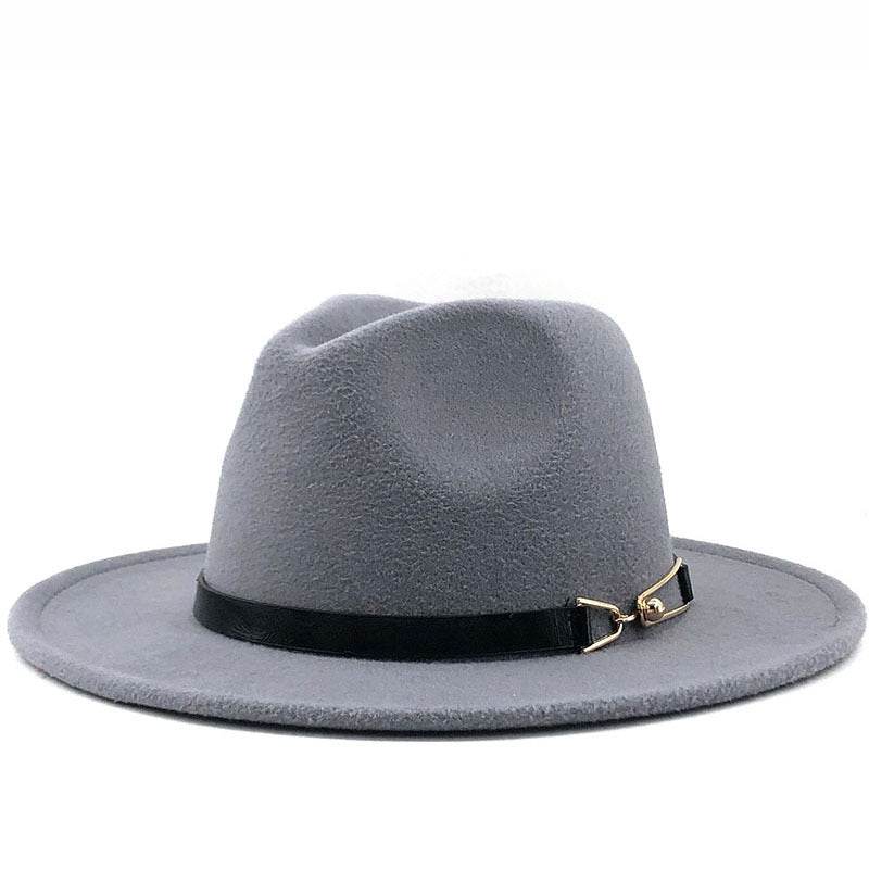 Popular Fedora British Vintage Top Fashion Ladies Woolen Hat - Mubimart