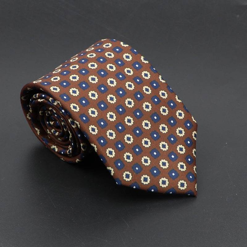 Super Soft Bohemian Silk Ties Men's Fashion 75mm Necktie - Mubimart