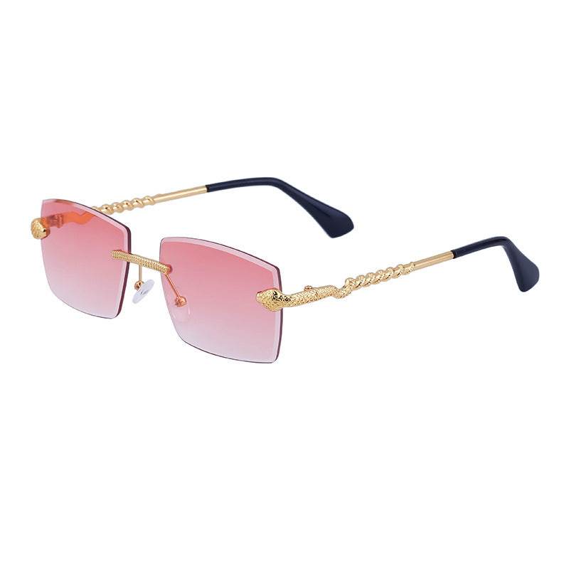 Fashion Rimless Sunglasses For Men - Mubimart