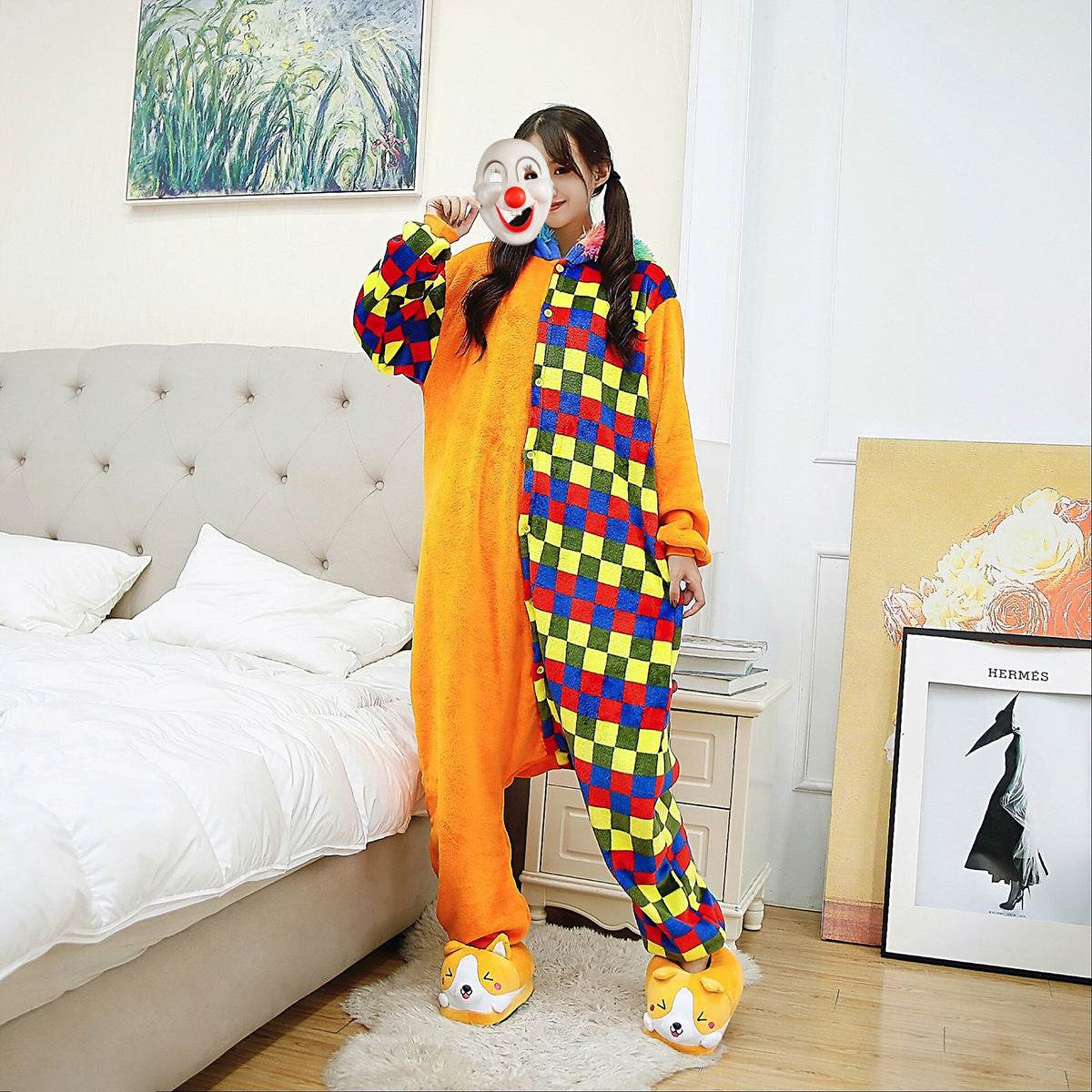 Autumn and winter flannel cartoon nightwear - Mubimart