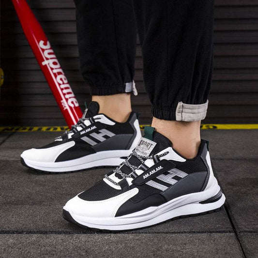 Men Sneakers White Sports Shoes Running Walking - Mubimart