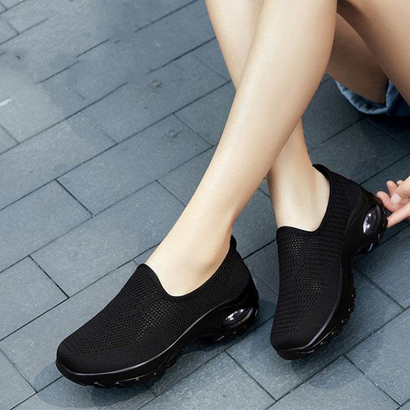 Women's Breathable Hollow Sneakers Slip On - Mubimart