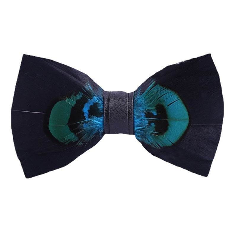 Feather Bow Tie Bow Tie - Mubimart