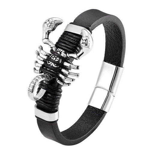 Leather Handmade Bracelet Versatile Men - Mubimart