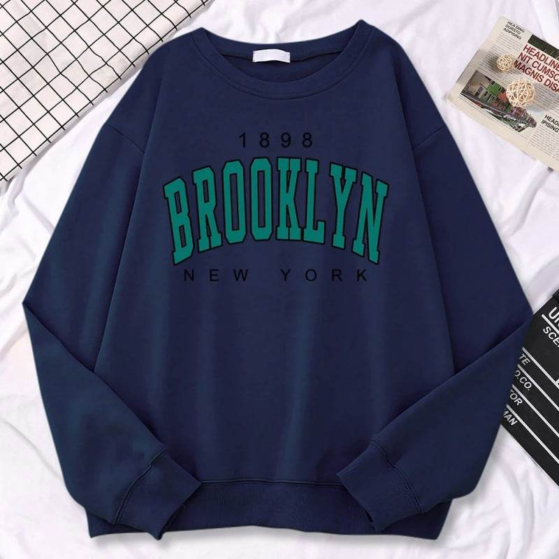 Autumn Kawaii Womens Sweatshirts 1898 Brooklyn - Mubimart
