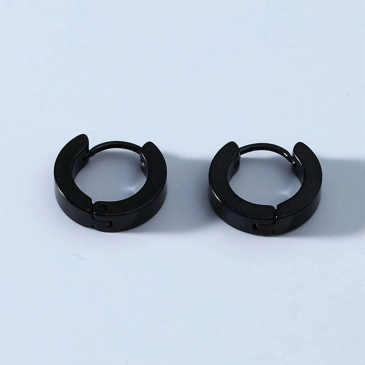 Geometric Circle Earrings For Men - Mubimart