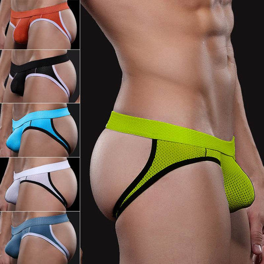Mens Underwear Solid Cotton Underpants - Mubimart