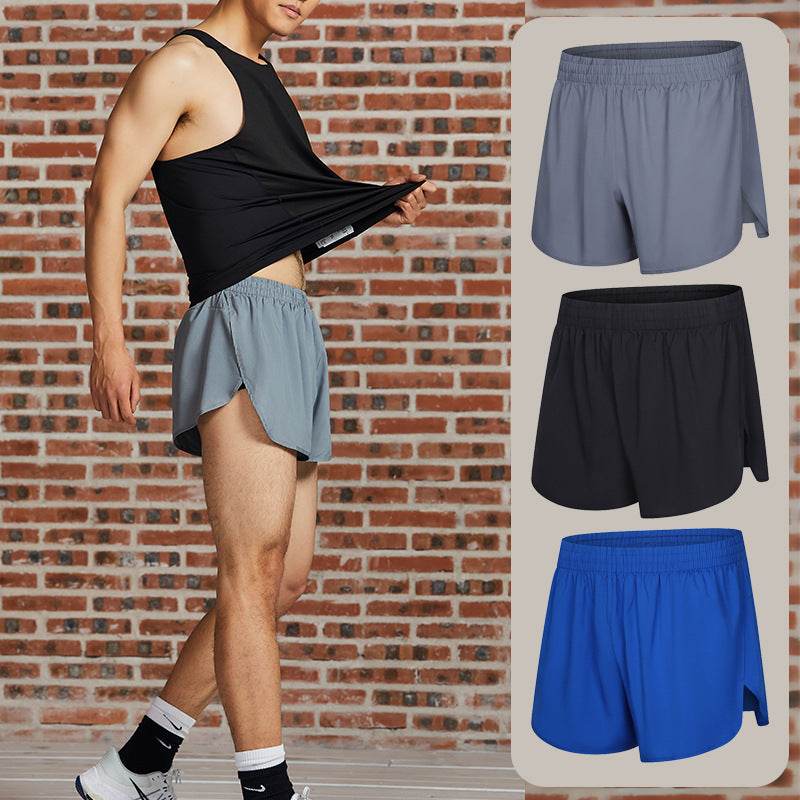 Running Racing Shorts Quick-drying Exercise Workout Training Shorts - Mubimart