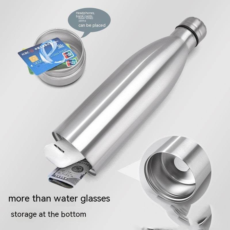 304 Stainless Steel Bottom Removable Coke Bottle - Mubimart