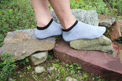 Men's Summer Invisible Shallow Mouth Socks Stunning Polyester Cotton Ankle Socks - Mubimart -  