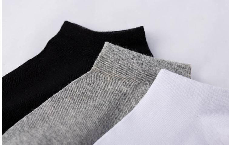 Shallow Mouth Low Cut Thin Flat Cotton Socks - Mubimart