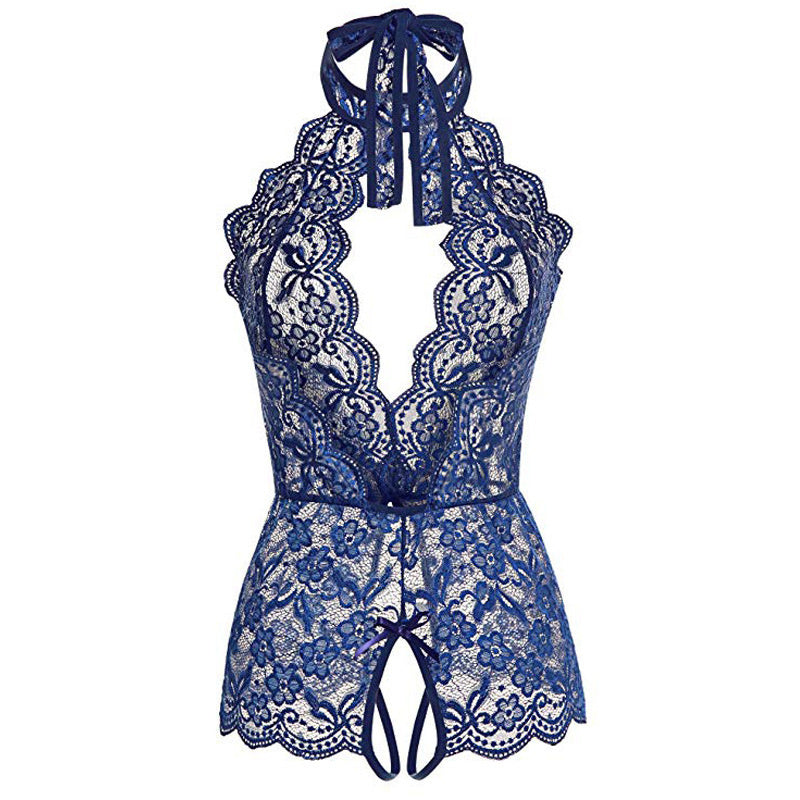 Lingerie Lace Sling Bodysuit Large Size Pajamas - Mubimart -  