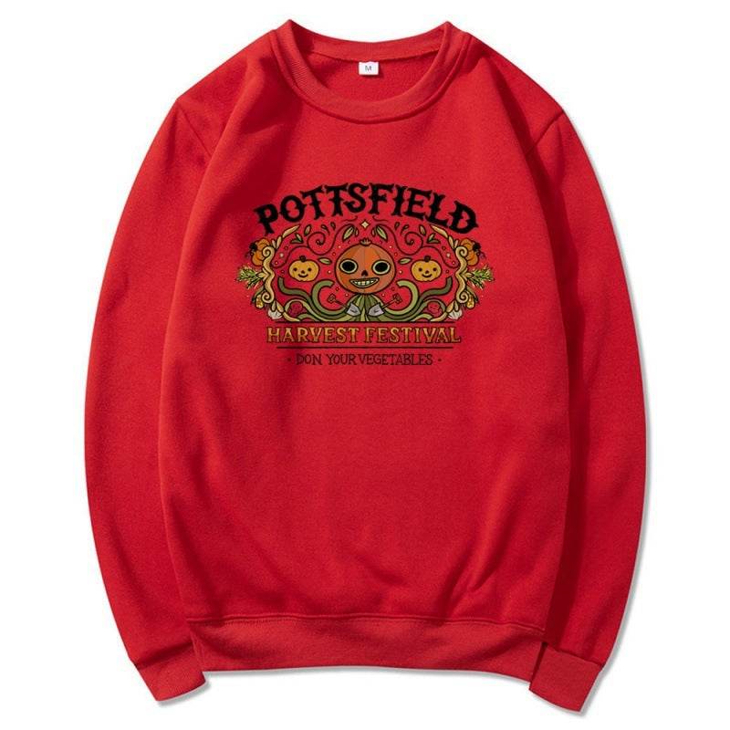 Women's Halloween Pumpkin Print Sweatshirts - Mubimart