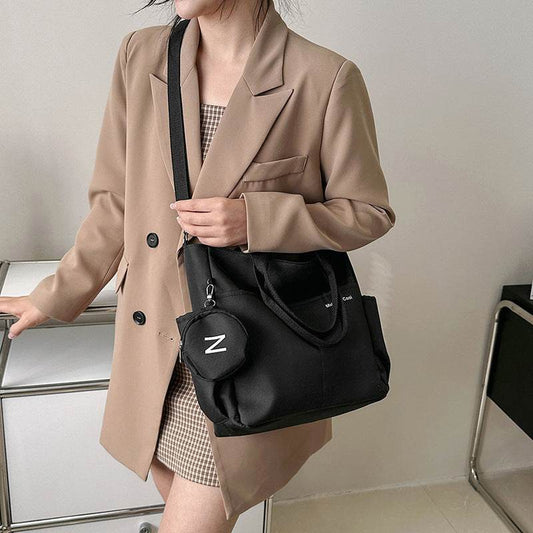 Women Shoulder Crossbody Bag Canvas Tote Messenger Bag 2024 Ladies Hand Bags Female Handbag - Mubimart