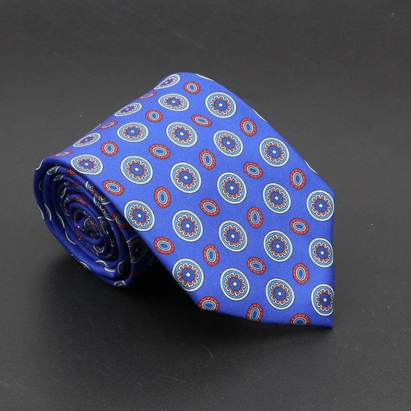 Super Soft Bohemian Silk Ties Men's Fashion 75mm Necktie - Mubimart