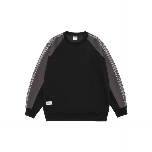 Fashion Retro Contrast Color Sweatshirt Men - Mubimart