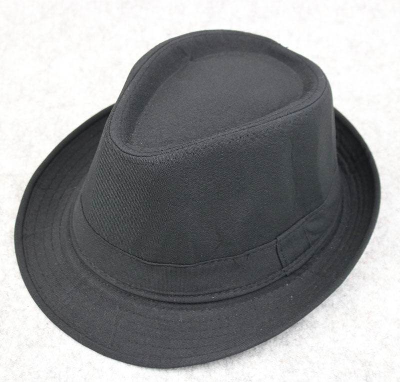 Hipster Men's Versatile Retro British White Fedora Hat - Mubimart