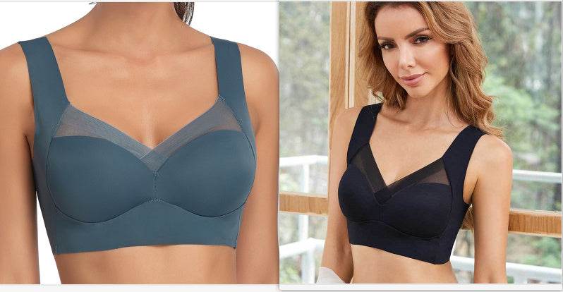 Plus Size Thin Bra Accessory Breast Push Up Bra - Mubimart