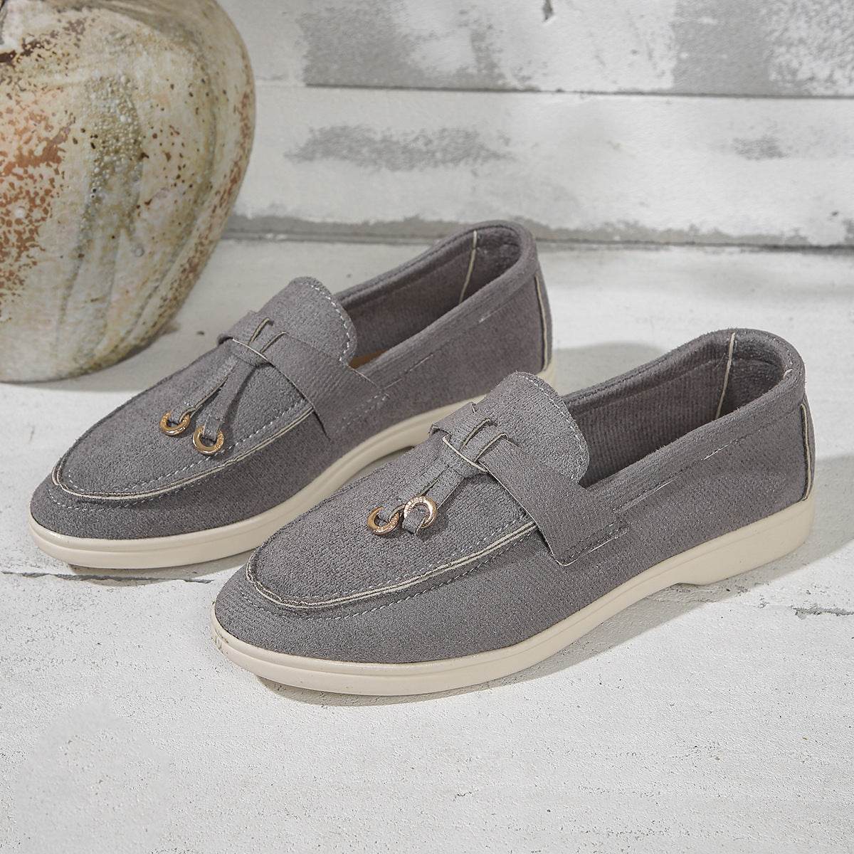 Slip-on High-end Loafers Gommino Women - Mubimart