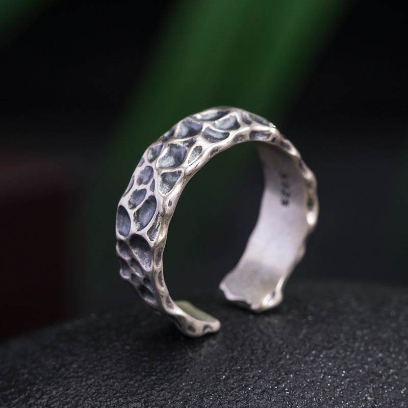 Fashion Personality Crater Ring For Men - Mubimart