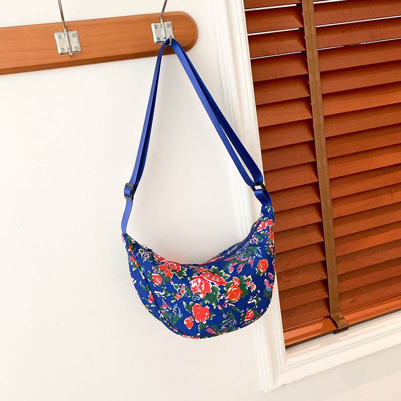 Big Flower Ethnic Crossbody Bag For Women - Mubimart
